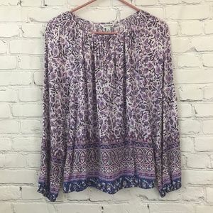 Lucky brand Lavender long sleeve top
